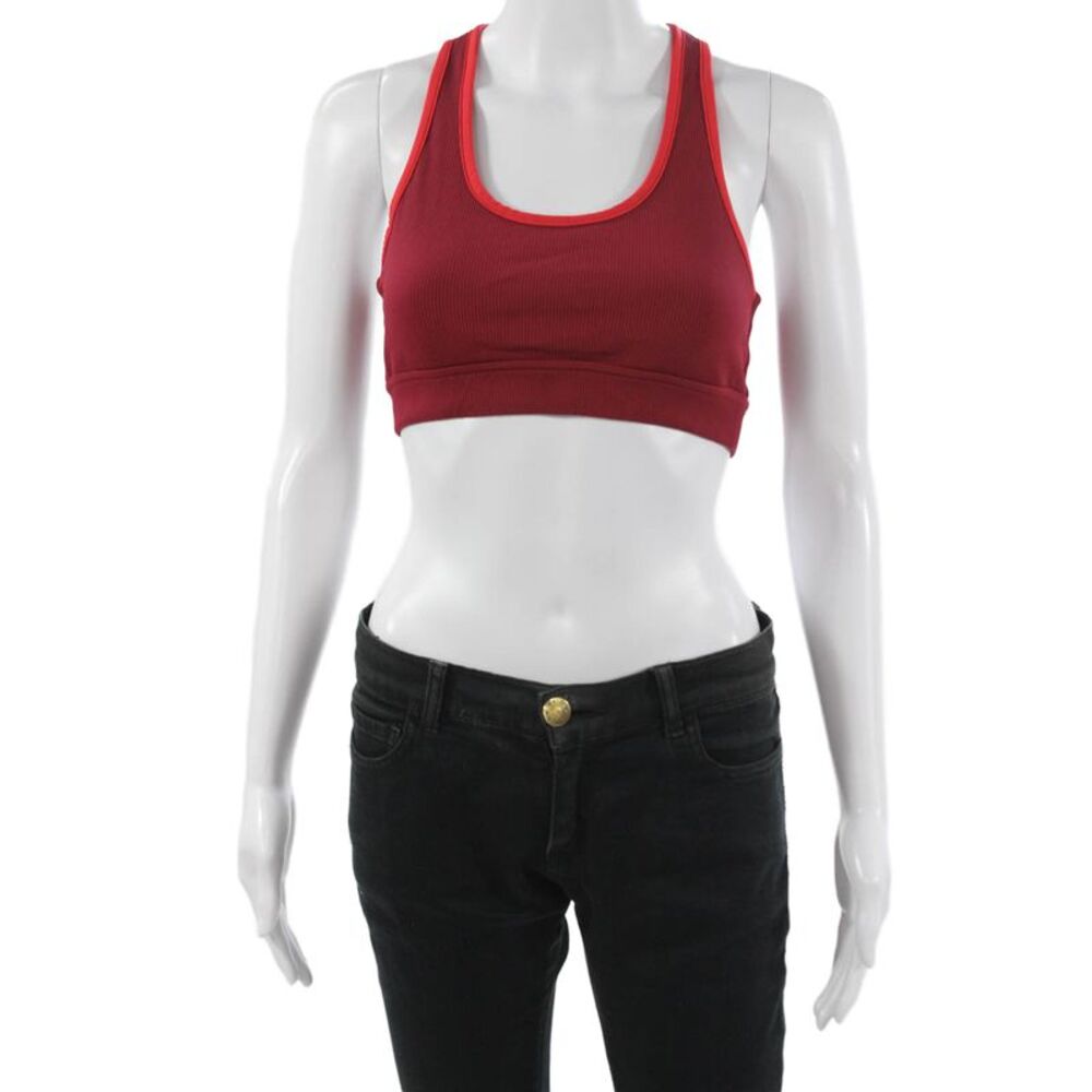 All Access Womens Pull On Sports Bra Red Size Medium